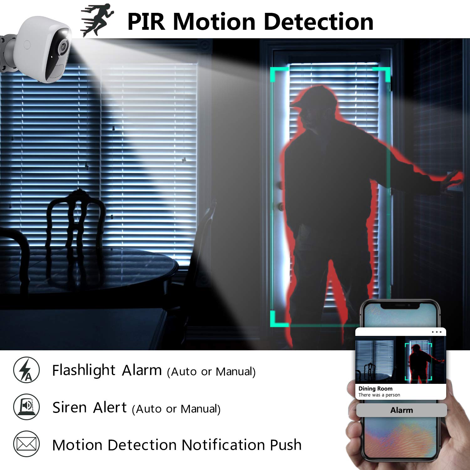 Amazon.com : DCT Wireless Outdoor Security Camera: Magnetic